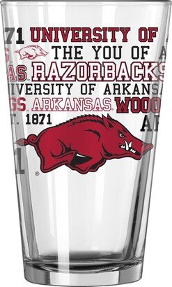 Arkansas Razorbacks 16 Oz Team Spirit Pint Glass