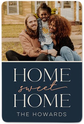 Magnets: Home Sweet Home Portrait Metal Magnet, 2X3, Black