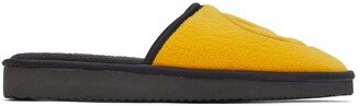 drew house SSENSE Exclusive Yellow & Black Painted Mascot Slippers