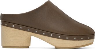 Brown Studio Clogs