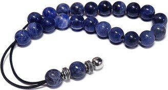 Sodalite Worry Beads, Greek Komboloi With Metal Kompoloi, Unisex Gift Ideas