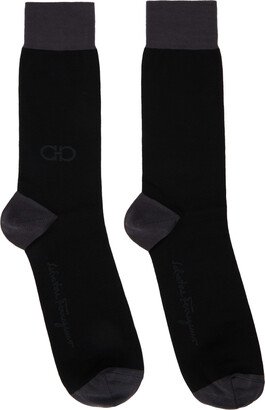 Black & Gray Gancini Socks