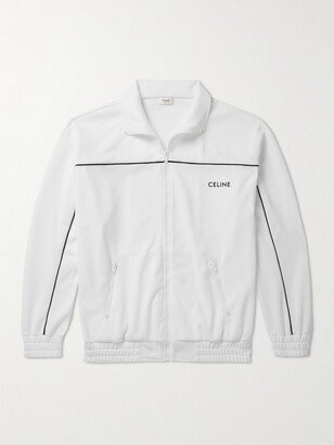 Logo-Print Jersey Track Jacket-AA