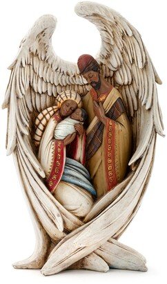 African American Holy Family in Wings Figurine