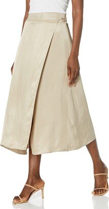 A|X Armani Exchange Women's Armani Exchange Assymetrical Satin Skirt