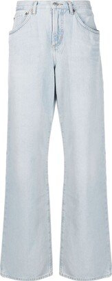 Fusion high-waist wide-leg jeans