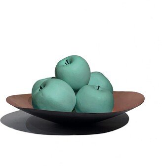 Studio Story Ornamental Concrete Apple Set Green