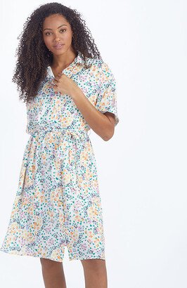 The Do-It-All Shirtdress - Wildflower Fields in Sunshine & Coral