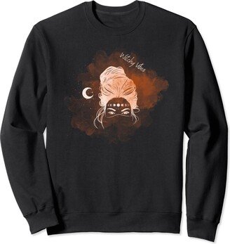 Jay Parco Halloween Witchy Vibes Moon Woman Sweatshirt