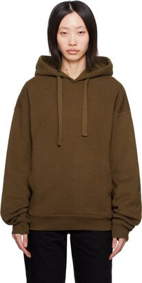 Brown Drawstring Hoodie