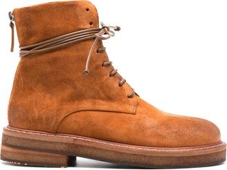 Lace-Up Suede Boots-AE