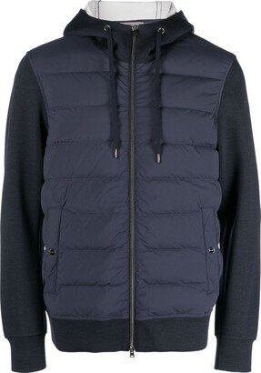 Zip-Up Hooded Down Jacket-AE