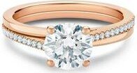 The Promise Round Brilliant Diamond Ring In Rose Gold