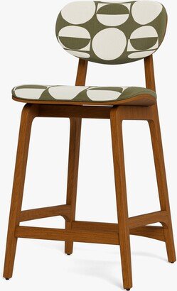 Scandinavian Counter Stool Jonathan Adler Vallauris Olive Green