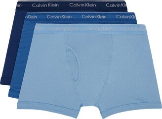 Three-Pack Blue Boxers