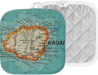 Kauai Map Hot Pad - Pot Holder Gift Kitchen