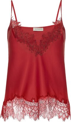 Avenue 8 Lace Detailed Camisole - Red