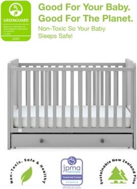 babyGap by Delta Children Graham 4-in-1 Convertible Crib with Storage Drawer-AA