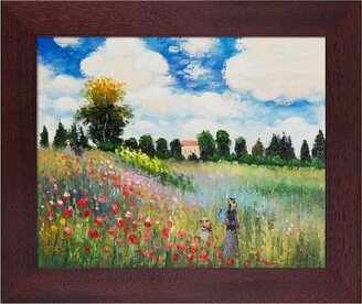 Poppy Field In Argenteuil Oil Painting Framed Art Print