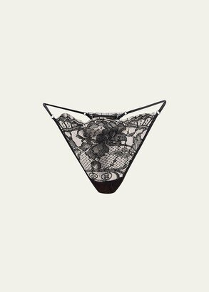 Camille Scalloped Lace G-String