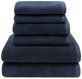 100% Turkish Cotton Ediree 6Pc Towel Set-AB