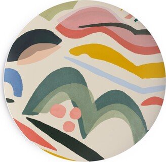 Salad Plates: Rolling Hills - Multi Salad Plate, Multicolor