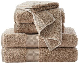 Solid Turkish Cotton 6Pc Towel Set-AF