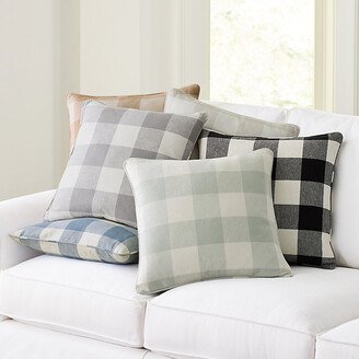 Buffalo Check Pillow Gray/Ivory