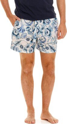 Ben Blue Medusa Linen Pajama Shorts