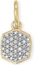 Davis 18k Gold Vermeil Charm in White Diamond