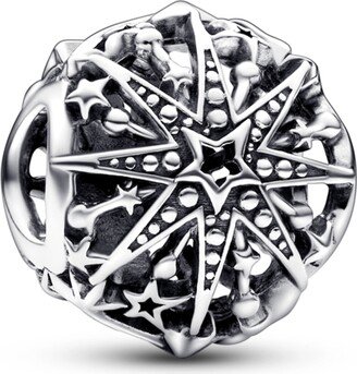 Sterling Silver Celestial Snowflake Charm