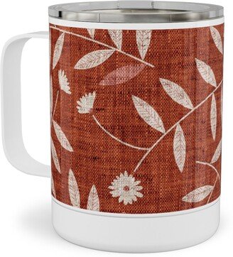 Travel Mugs: Darcy Stainless Steel Mug, 10Oz, Red