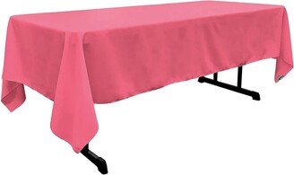 Rectangular Polyester Poplin Tablecloth Hot Pink