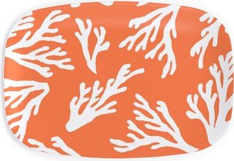 Serving Platters: Coral - In Coral Serving Platter, Orange