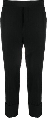 SAPIO Straight-Leg Cropped Trousers