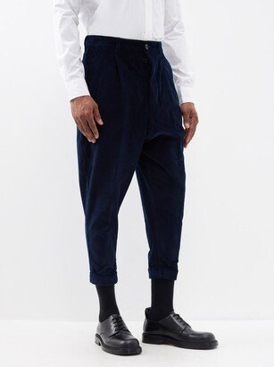 Cropped Cotton-corduroy Tapered Trousers