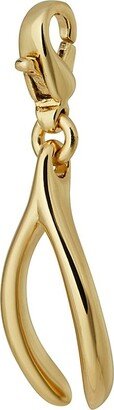 18K-Gold-Plated Wishbone Charm