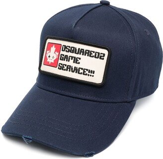 Slogan-Patch Distressed Cap