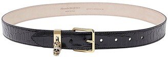 Skull Charm Buckle Belt-AA