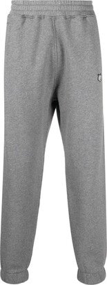 Elasticated-Waistband Cotton Track Pants