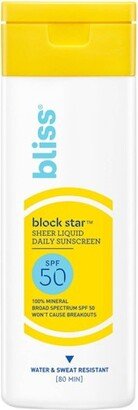 Blockstar Sheer Liquid Daily Mineral Sunscreen - SPF 50 - 2 fl oz