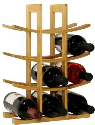 Oceanstar 12-Bottle Bamboo Wine Rack