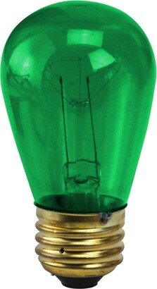 Northlight Pack of 25 Incandescent S14 Green Christmas Replacement Bulbs