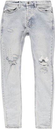 Ripped-Detail Denim Trousers