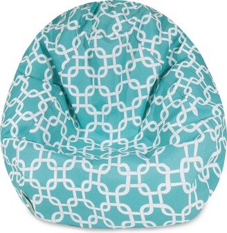 Teal Links Small Classic Bean Bag Chair