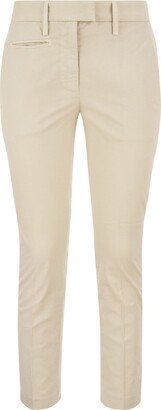 Perfect - Slim-fit Cotton Gabardine Trousers-AB