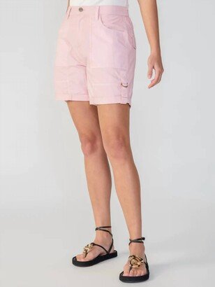 Cali High Rise Short In Washed Pink No. 3