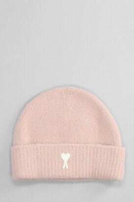 Hats In Rose-pink Wool-AA