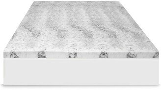 4In Bamboo Charcoal Infused Memory Foam Mattress Topper