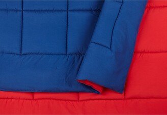 Peyton Blue/Red Comforter Set